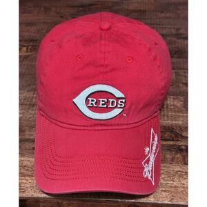 Vtg Cincinnati Reds Baseball Cap Hat Budweiser Embroidered Adjustable